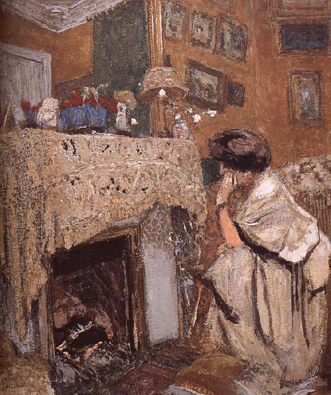 The fireplace black s wife, Edouard Vuillard